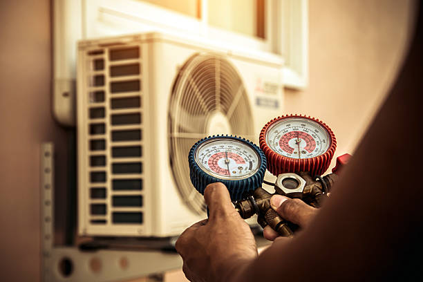Professional Air Conditioning Service technician working in Virgin, UT